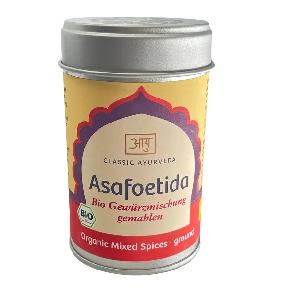 Gewürzmischung Asafoetida mit Bockshornklee Dose