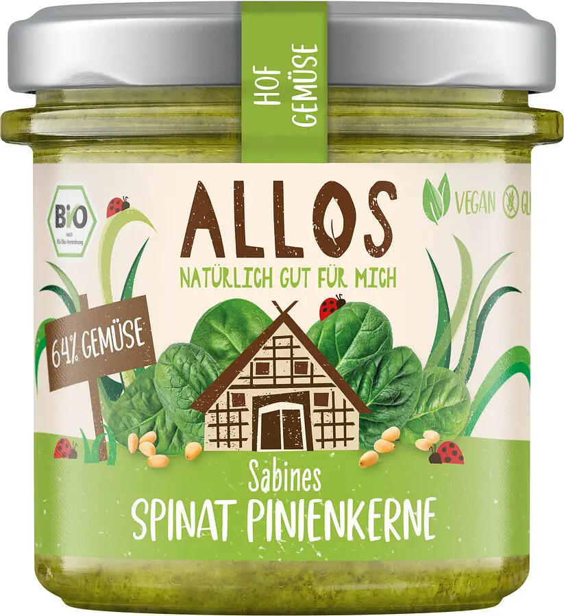 Hof Gemüse Spinat-Pinienkerne Bio