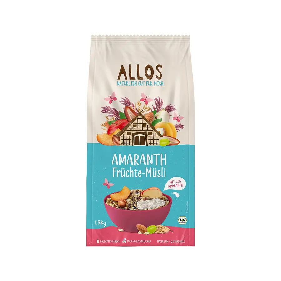 Amaranth Müesli Früchte Bio