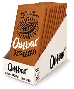 Mini Tablette Ombar Chocolat Cru Noir 72% Bio, 35 g