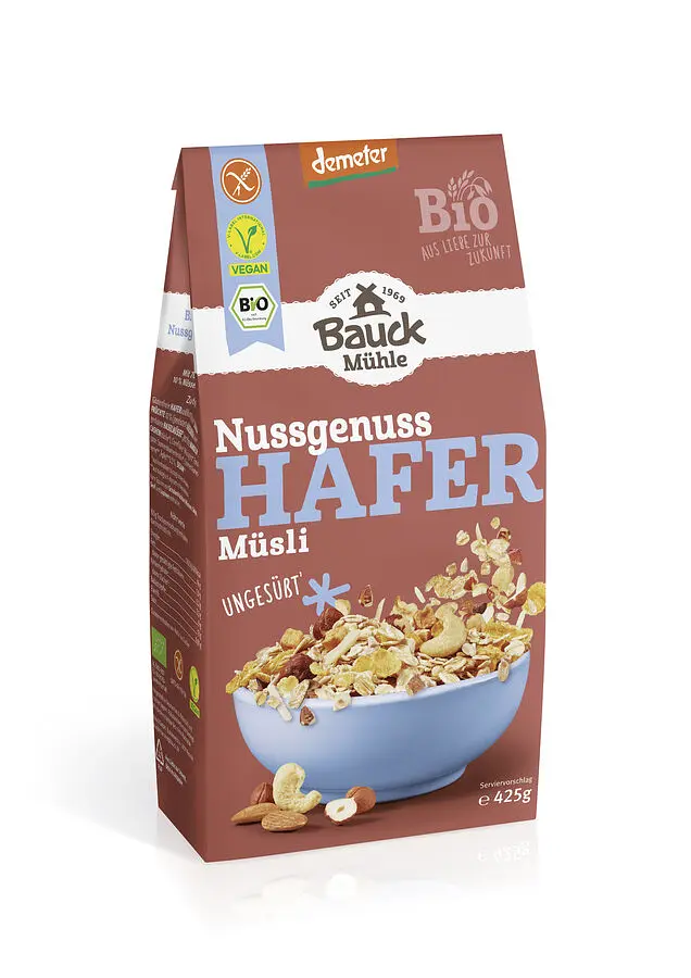Müesli Hafer mit Nüssen Demeter