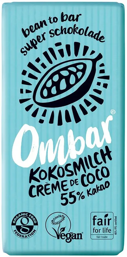 Mini Tablette Ombar Chocolat Crème de Coco Bio