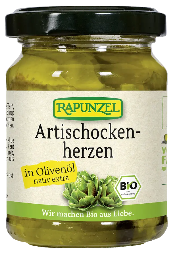 Artischockenherzen in Olivenöl Bio