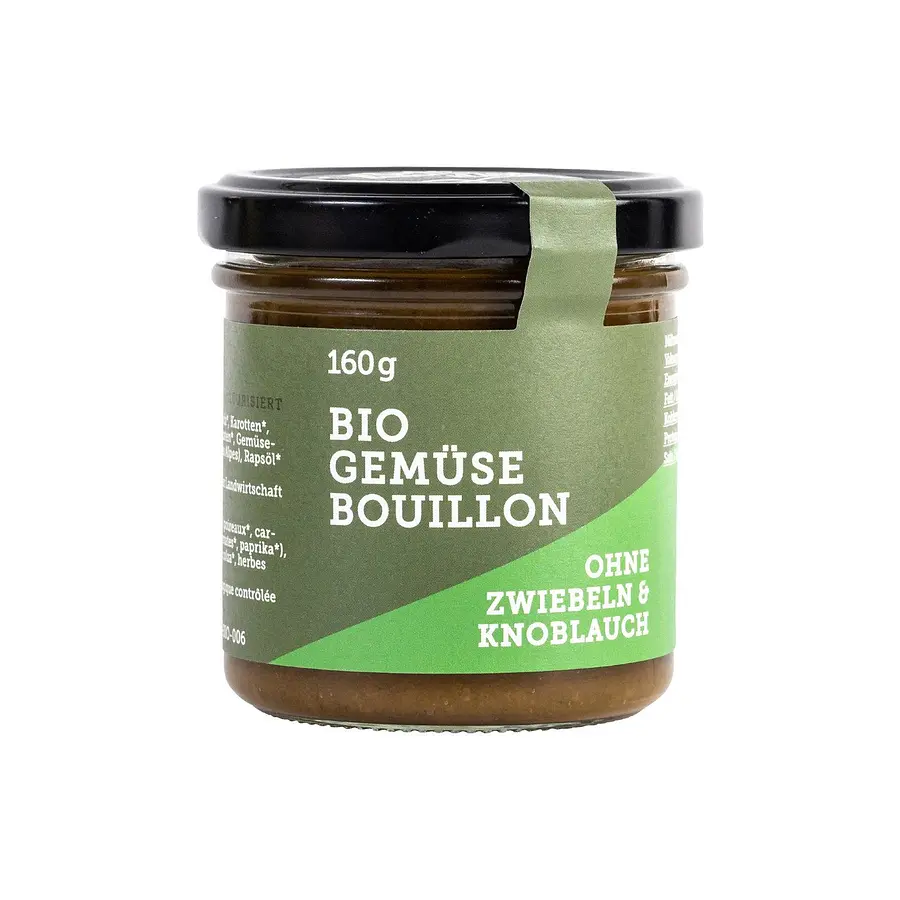 Gemüsebouillon ohne Zwiebel & Knoblauch Glas Bio