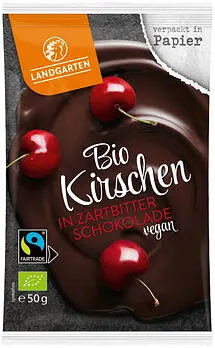 Kirschen in Zartbitterschokolade Bio
