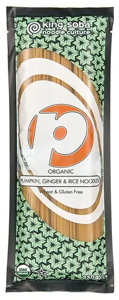 Pasta Reisnudeln mit Kürbis und Ingwer, glutenfrei, Bio