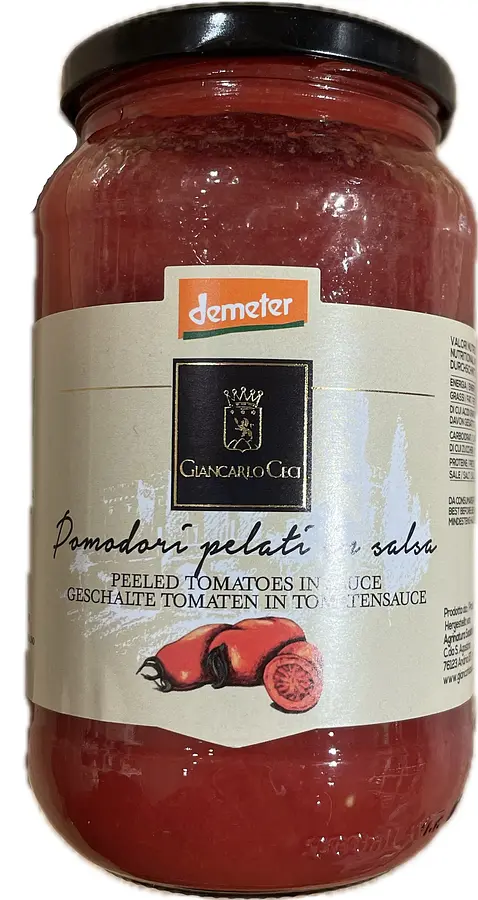 Pomodori pelati in salsa Demeter
