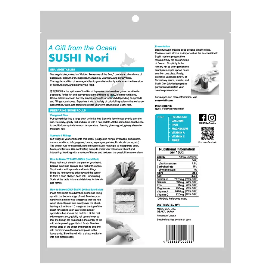 Algen Sushi Nori konv