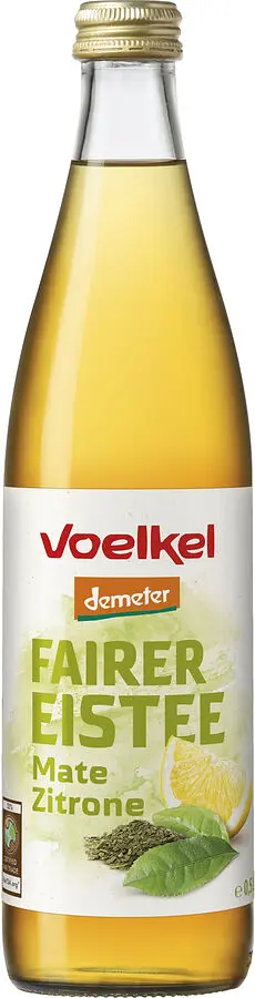 fairer Eistee Mate Zitrone Demeter
