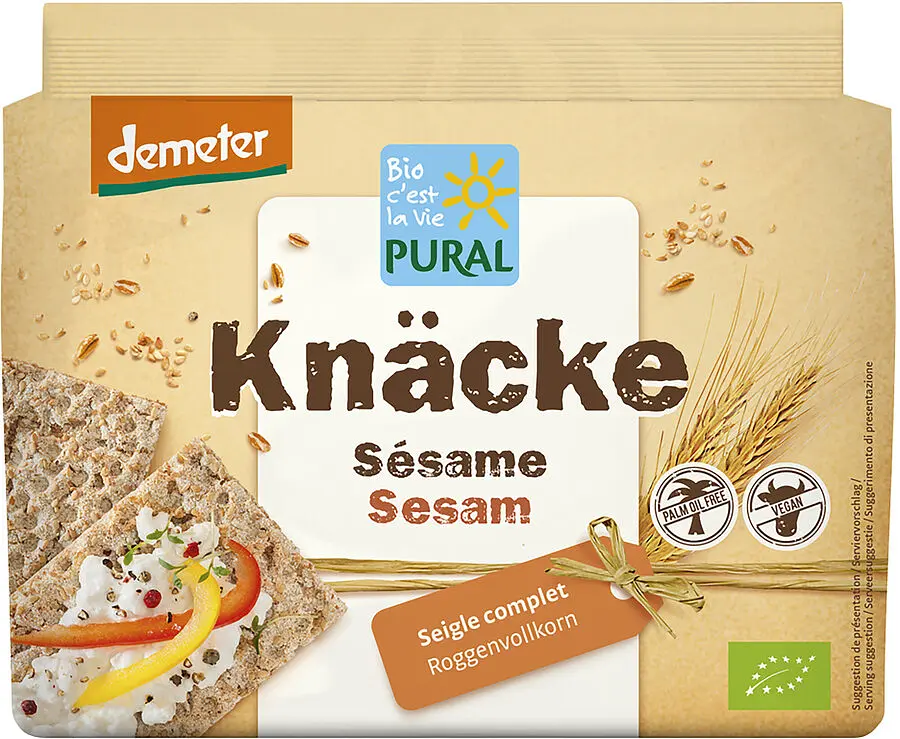 Knäcke Sesam Roggen Bio