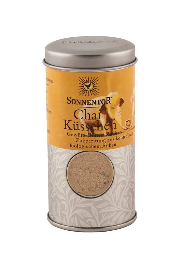 Gewürzblüten Chai Küsschen Zucker Streudose Bio