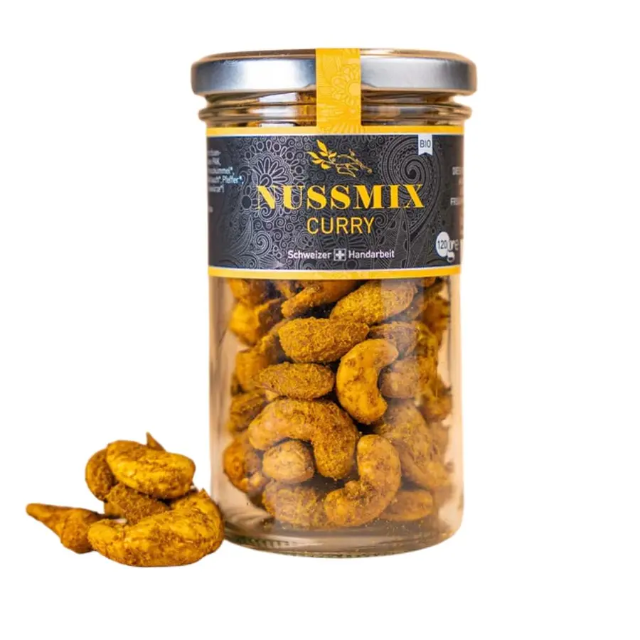 Mélange de noix au curry Bio