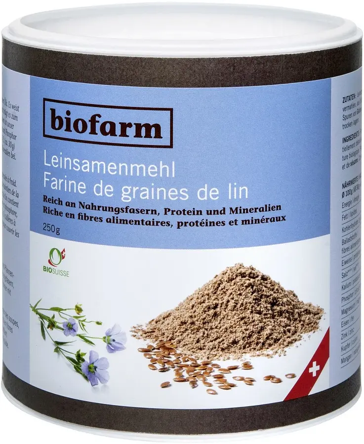 Leinsamenmehl teilentölt Schweiz Bio