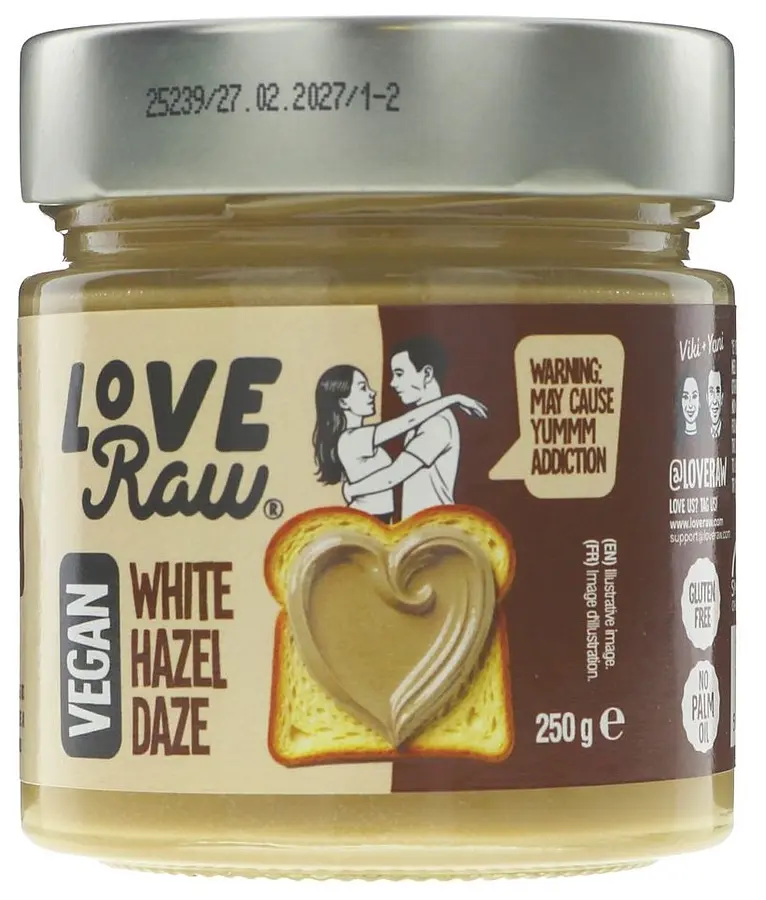LoveRaw Haselnuss & Weisse Schokolade Aufstrich