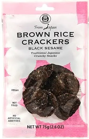 Cracker Tamari Vollreis mit schwarzem Sesam konv