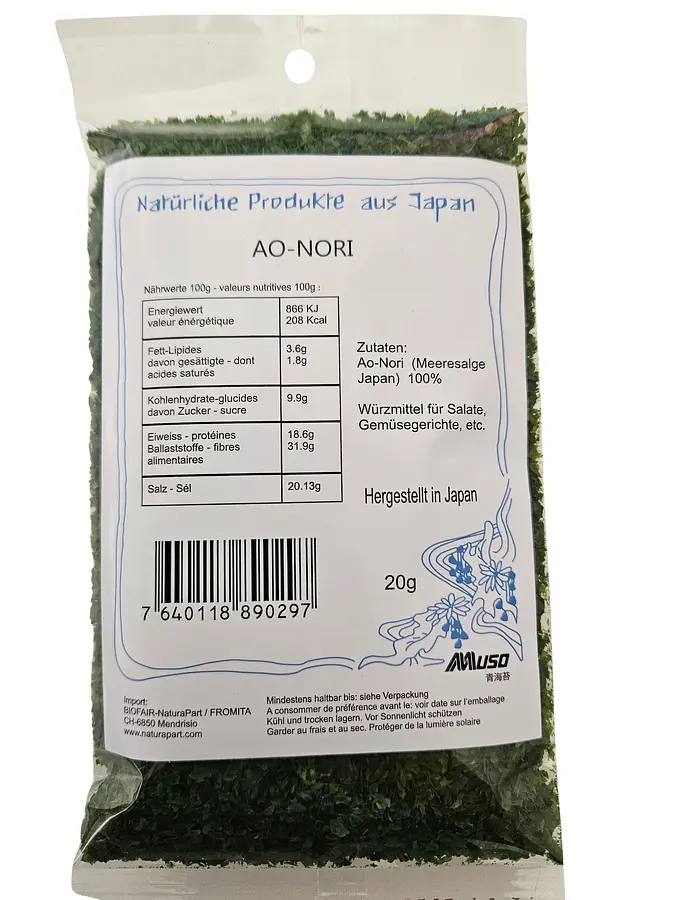 Assaisonnement aux algues ao nori conventionnel
