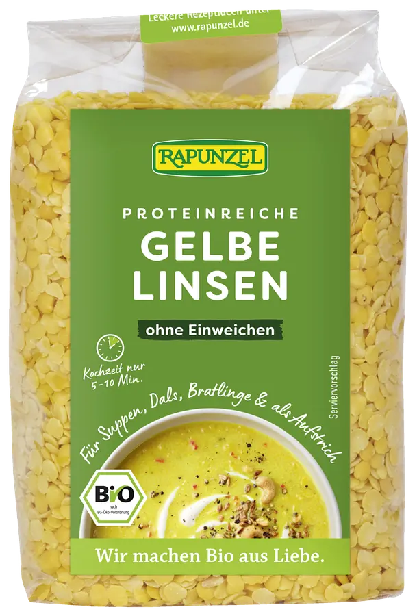 Linsen gelb Bio
