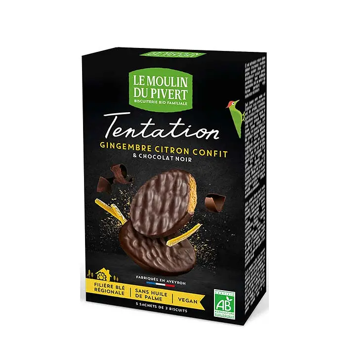 Cookies Tentation Zitrone-Ingwer, Bio