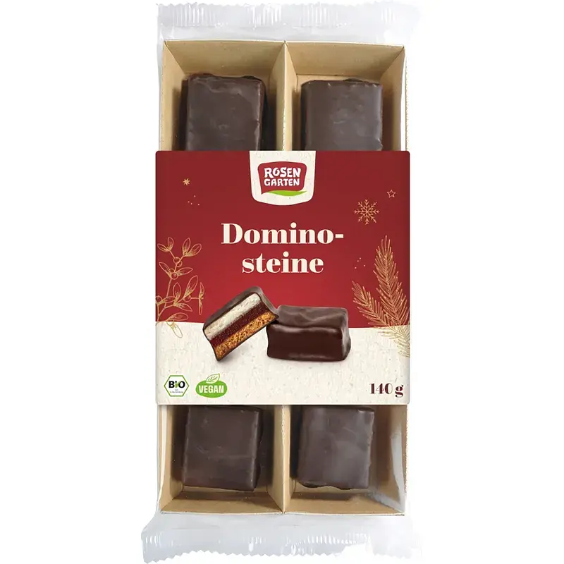Dominosteine in Zartbitterschokolade Bio