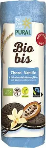 Mini Biobis Choco-Vanille Biscuit double au cacao et au blé, sans huile de palme