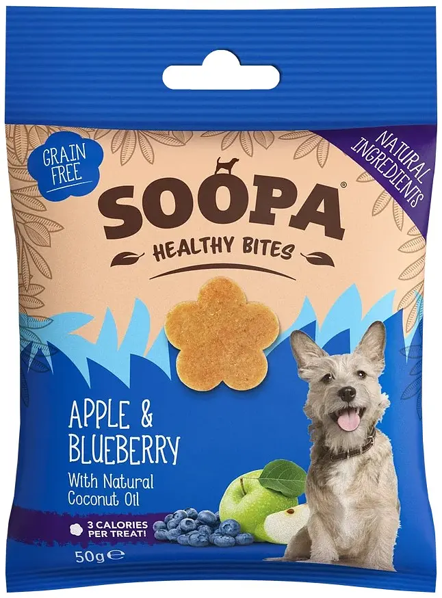 Hunde Leckerli Vegan Soopa Apfel & Blaubeeren
