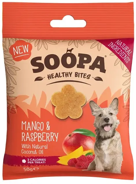 Friandises pour chien Vegan Soopa Mango & Framboise