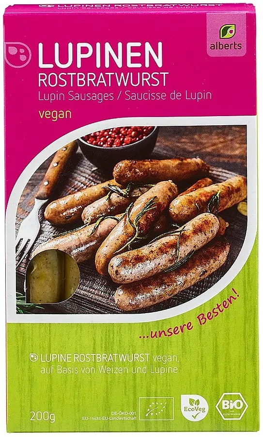 Lupine Barbecue Sausages Organic