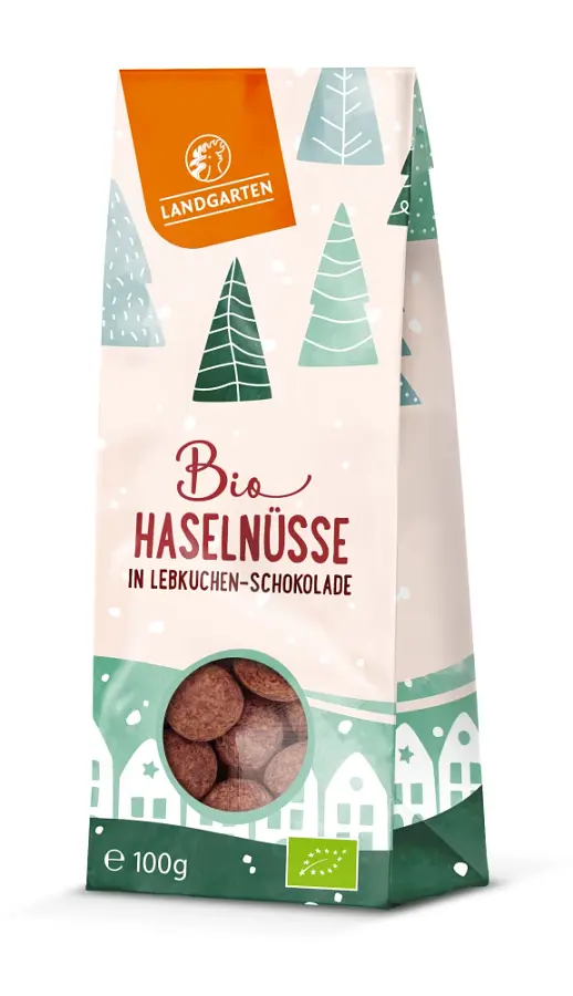 Haselnüsse in Lebkuchen-Schokolade Bio