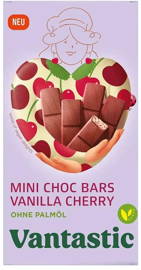 Mini Choc Bars Vanilla Cherry