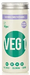 Veg 1 Multivitamin Blackcurrant, 180 Chewable Tablets