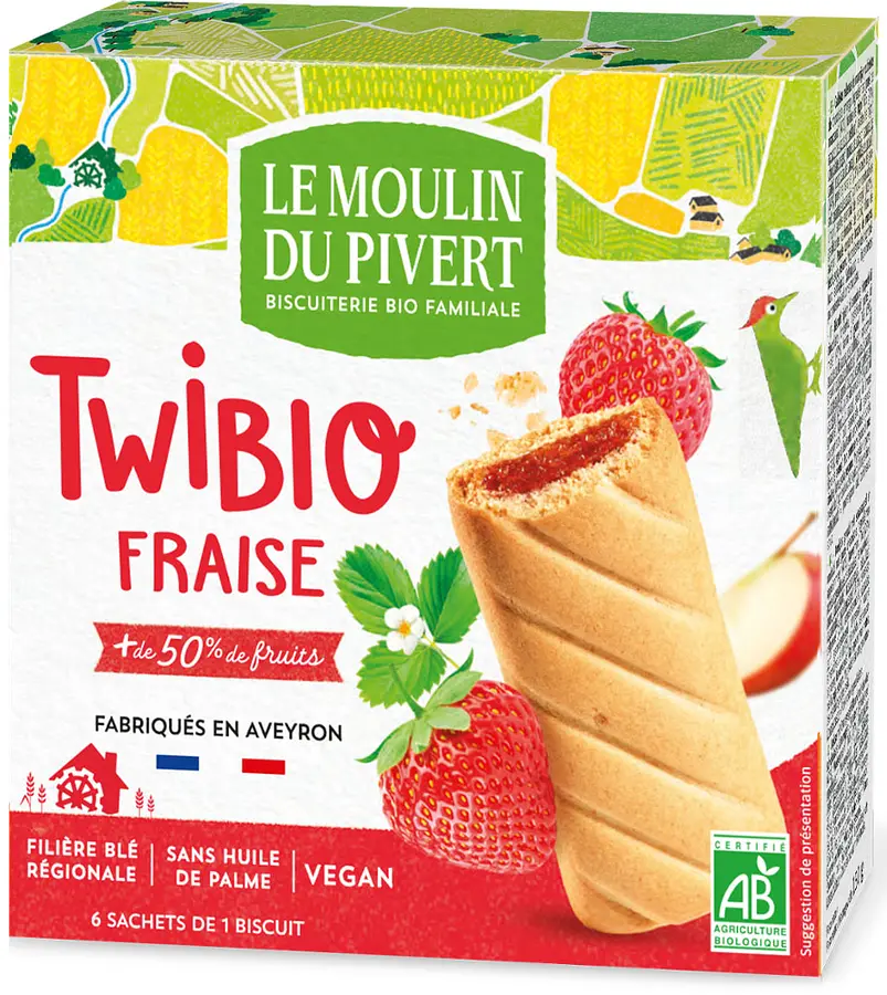 Twibio Biscuits Fraise Bio