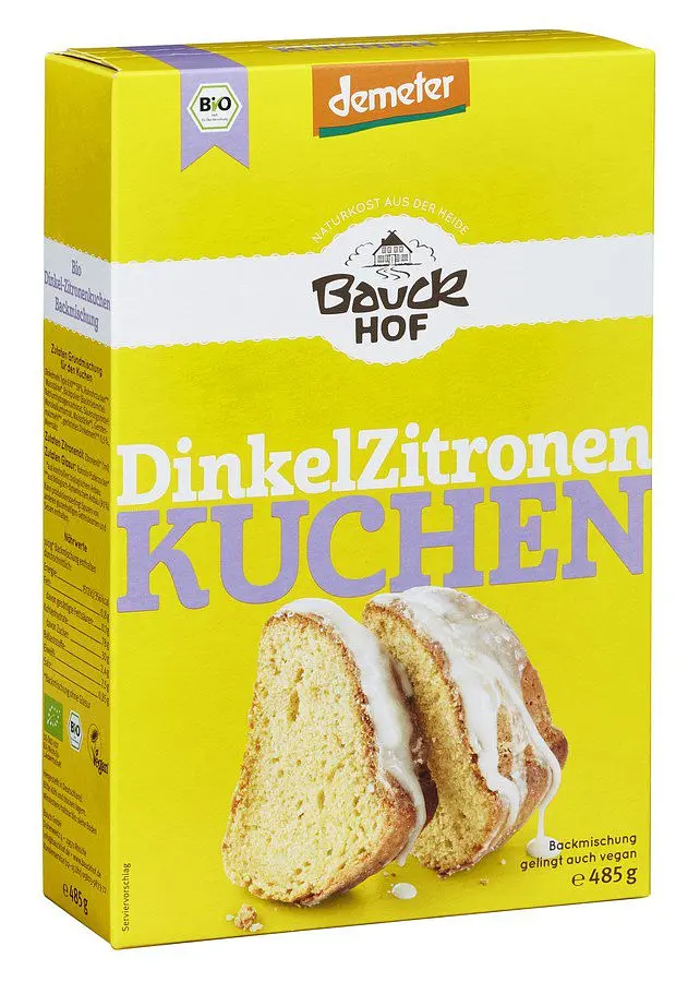 Backmischung Zitronenkuchen Dinkel Demeter