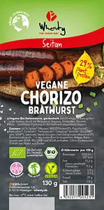 Sausage Vegan Chorizo Organic, 130 g