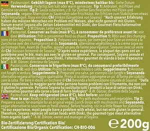 Dinki Spelt Strips Marinated Organic, 200 g