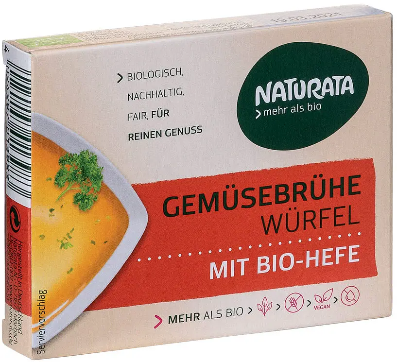 Vegetables Stock Cubes Organic Yeast Gluten Free