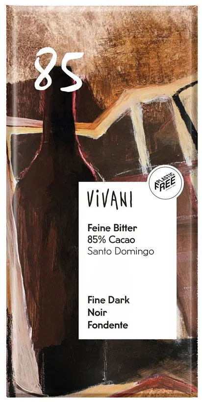 Vivani Schokolade Feine Bitter Schokolade 85 % Cacao Bio