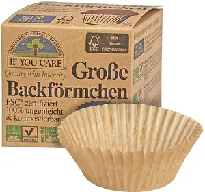 Baking Cups FSC LARGE  Ø, 60 piece