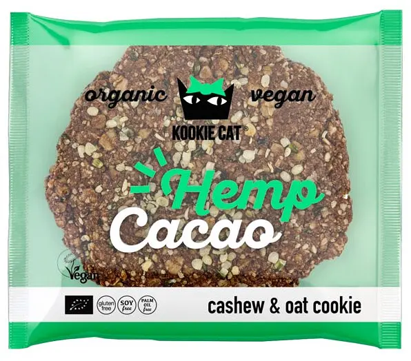 KOOKIE CAT Chanvre Cacao Biscuit sans Gluten Bio