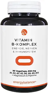 Vitamin B Complex plus Bio Vitamin C & Magnesium Kapseln, 90 piece