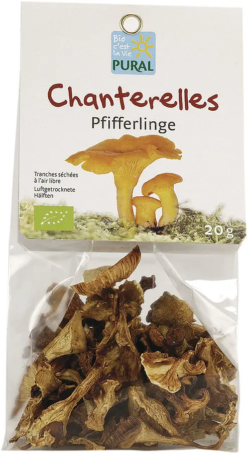 Mushrooms Chanterelle Dried Organic