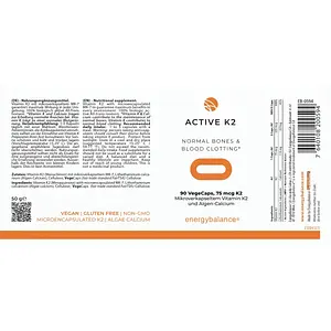 K2 active advanced MK-7 75µg Vitamin Kapseln, 90 Stück