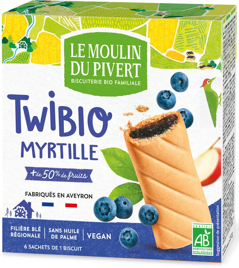 Twibio Biscuits Myrtille Bio