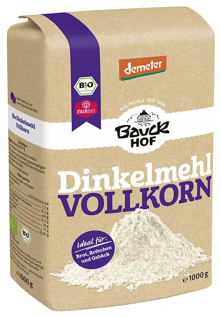 Mehl Dinkel Vollkorn Demeter
