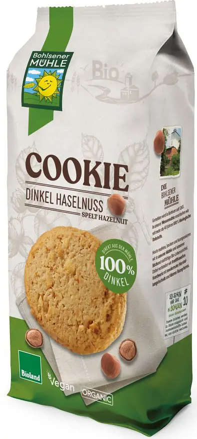 Cookie Dinkel Haselnuss Bio