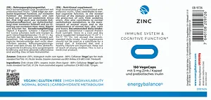 Zink Active Power Citrat 31% 5mg Kapseln, 150 Stück