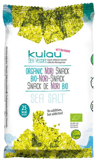 Kulau Sea Veggies Nori Snack Gluten Free Organic