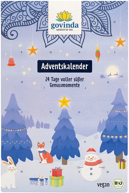 Adventskalender Frucht- und Nusskugeln Bio