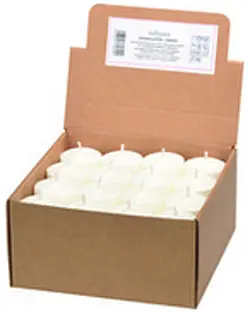 Candles Pack of 48 Tea Light without holder - white