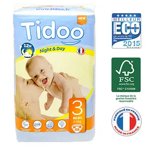 Eco Nappies Night & Day Midi 4-9kg, 1 piece
