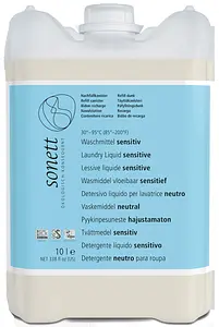 Laundry Liquid 30–95 °C SENSITIVE (without perfume) Bulk Buy, 10 l
